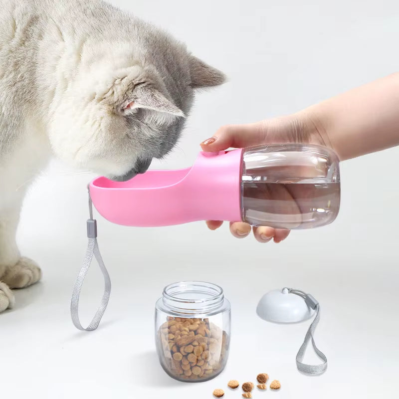 Schwarzwald Pet Travel Water Bottle Dog Water Bottle 2 in 1 Portable Pet Travel Water Bottle Pet Bowl for Traveling Drinking